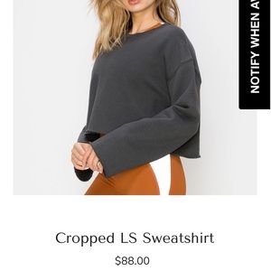 🧘🏻‍♀️YOGA CROP SWEATER 🧘🏻‍♀️